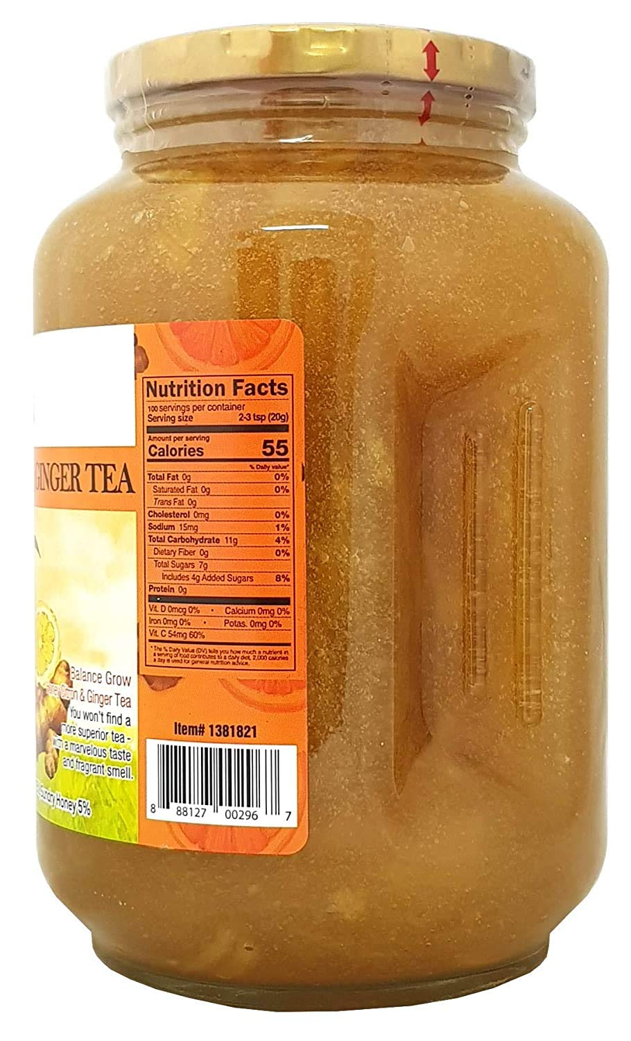 Té de Miel, Cidra y Jengibre Balance Grow 70.55 oz (4.4 lb/2 kg), paquete de 1 — imagen 3